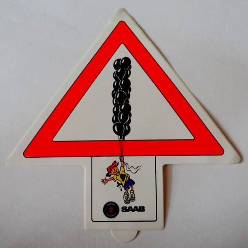 Werbe aufkleber saab - werbe-aufkleber,