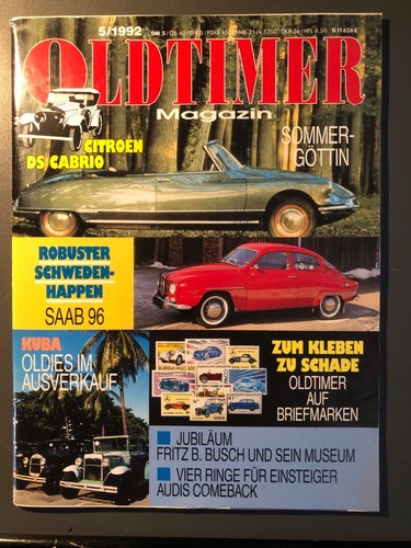 Oldtimer magazin mai 1992 - oldtimer,