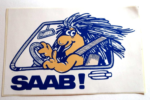Werbe aufkleber saab - werbe-aufkleber,
