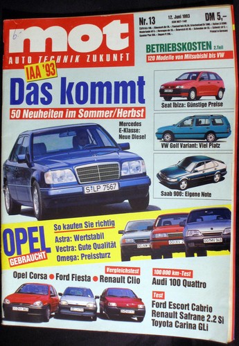 Mot audi 100 2 8 - 13-93+audi, 2.8